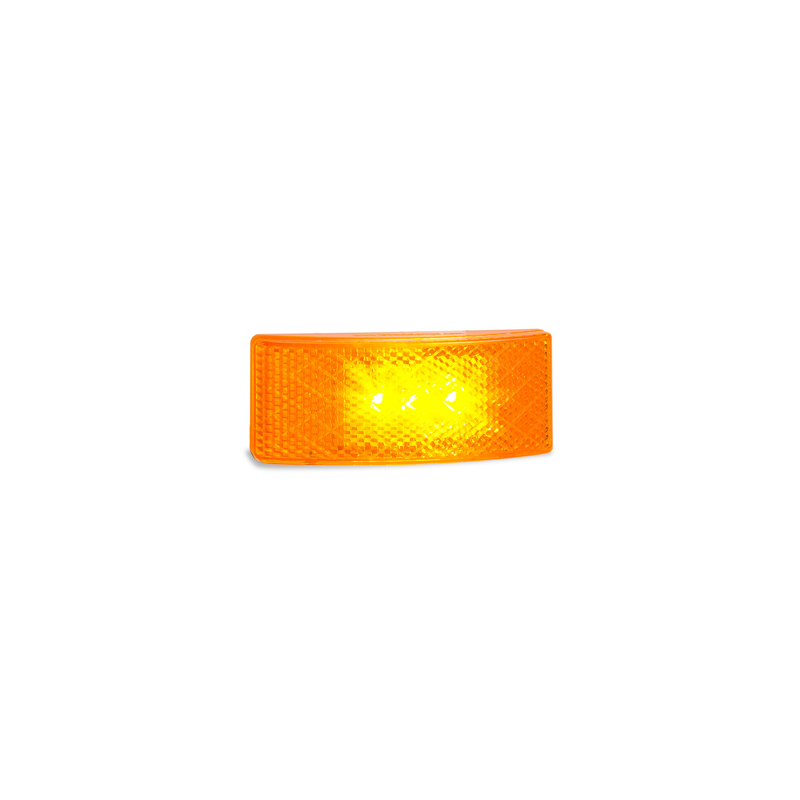 LIGHT LED AUTOLAMPS FRONT MARKER LED AMB WITH REFLECTOR 12-24V PERM MNT