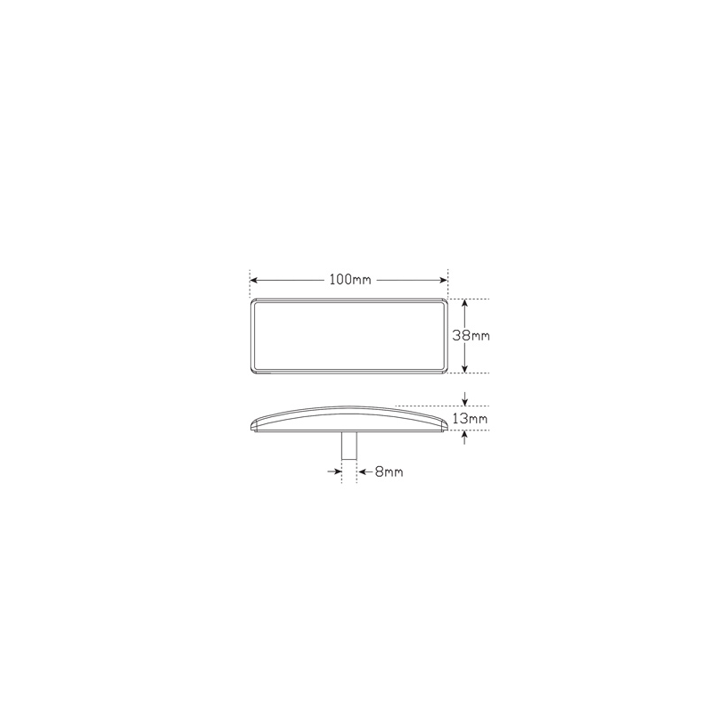LIGHT LED AUTOLAMPS FRONT MARKER LED WHITE WITH REFLECTOR 12-24V PERM MNT