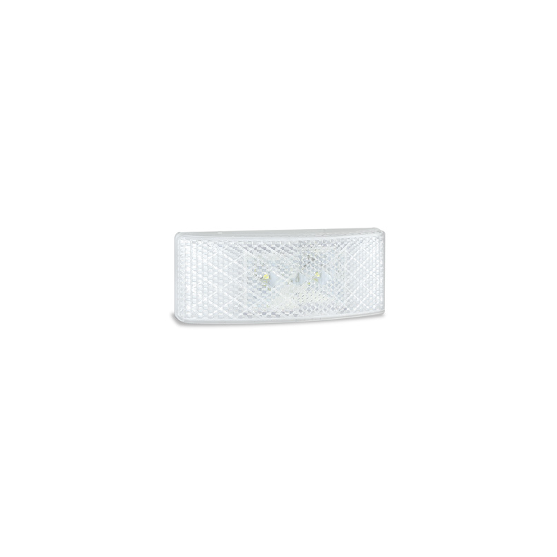 LIGHT LED AUTOLAMPS FRONT MARKER LED WHITE WITH REFLECTOR 12-24V PERM MNT