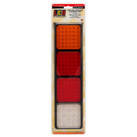 COMBINATION/TAIL LIGHT LED TECHNOLOGIES STOP/TAIL/INDICATOR/REVERSE LED LIGHT 12/24V AMBER/RE