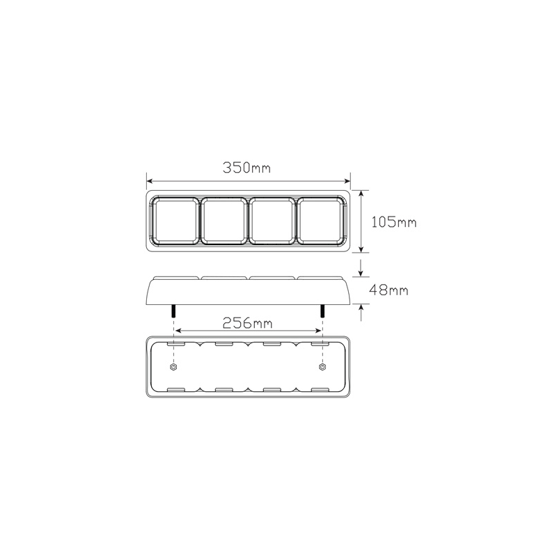 COMBINATION/TAIL LIGHT LED TECHNOLOGIES STOP/TAIL/INDICATOR/REVERSE LED LIGHT 12/24V AMBER/RE
