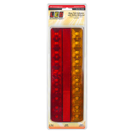 COMBINATION/TAIL LIGHT LED AUTOLAMPS STOP/TAIL/INDICATOR/REFLECTOR LED LIGHT 12V 28CM CABLE B
