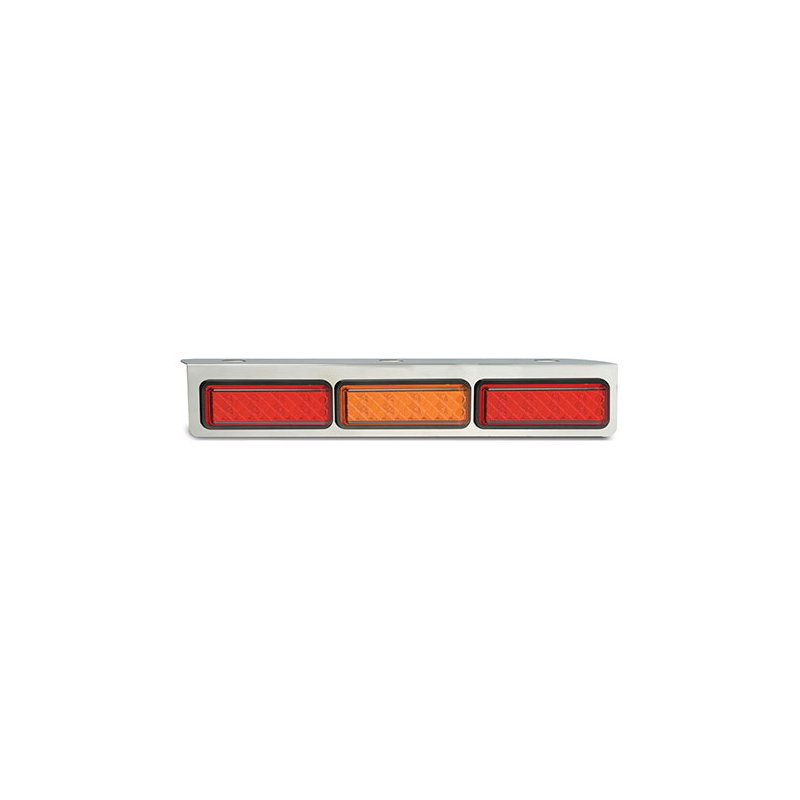 COMBINATION/TAIL LIGHT STOP TAIL & IND. CHROME. BKT. 470MMX70MM