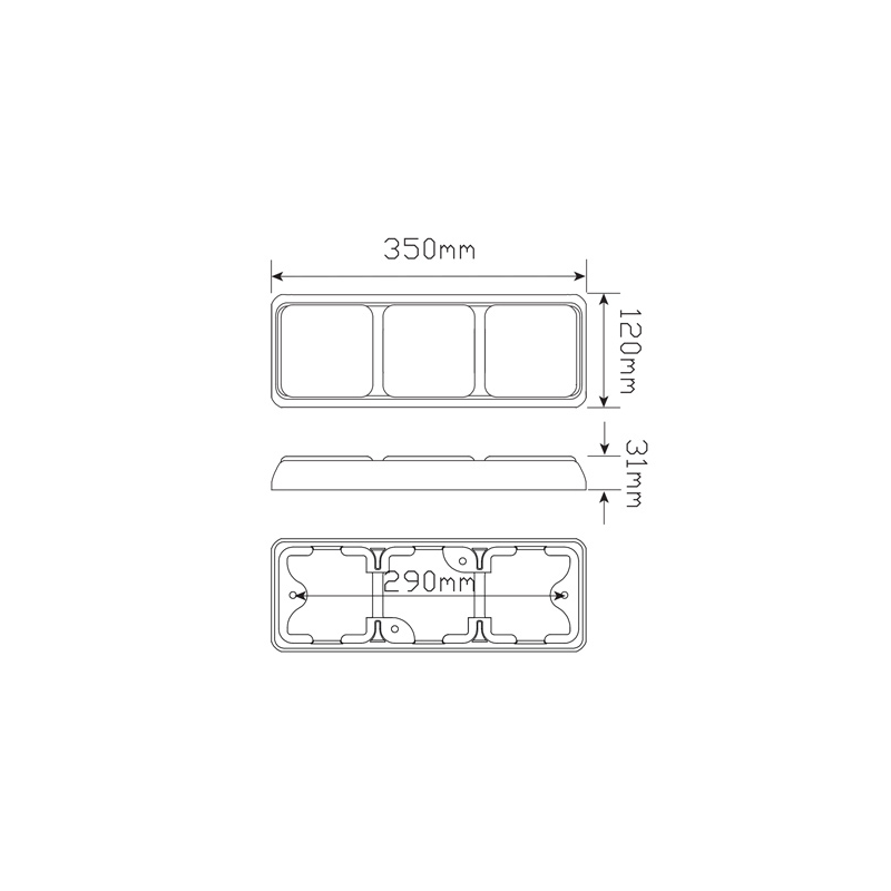 COMBINATION/TAIL LIGHT STOP/TAIL/INDICATOR LIGHT LED 12 OR 24V