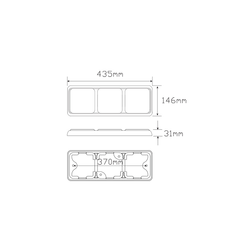 COMBINATION/TAIL LIGHT STOP/TAIL/INDICATOR/REVERSE LIGHT LED 12 OR 24V