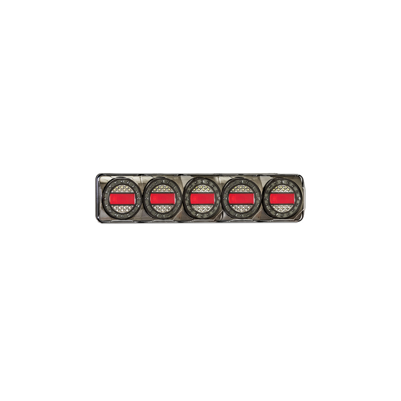 COMBINATION/TAIL LIGHT LED AUTOLAMPS LED STOP/TAIL/INDICATOR/REFLECTOR 5 LAMP 12-24V BLACK CH