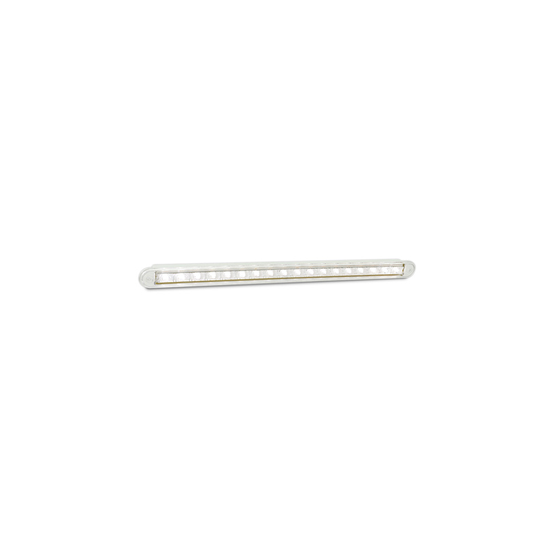 LED TECHNOLOGIES REVERSE STRIP LED LIGHT WHITE 24V CLEAR LENS 18 LEDS