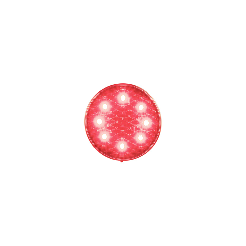 COMBINATION/TAIL LIGHT LED AUTOLAMPS COLOURED LENS, STOP/TAIL, 12 VOLT, 80MM
