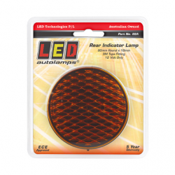 COMBINATION/TAIL LIGHT LED AUTOLAMPS COLOURED LENS, INDICATOR, 12 VOLT, 80MM