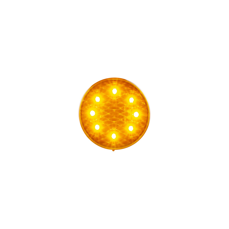 COMBINATION/TAIL LIGHT LED AUTOLAMPS COLOURED LENS, INDICATOR, 12 VOLT, 80MM