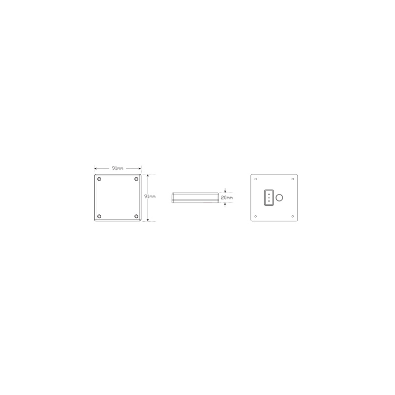 LIGHT LED AUTOLAMPS LED 280 REVERSE INSERT WITH 12 LE