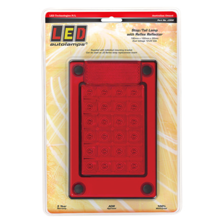 LIGHT LED AUTOLAMPS RED LED STOP/TAIL J3 LAMP INSERT