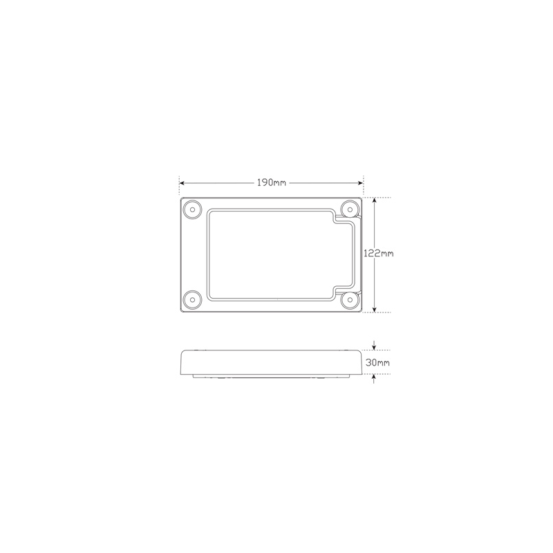 LIGHT LED AUTOLAMPS RED LED STOP/TAIL J3 LAMP INSERT
