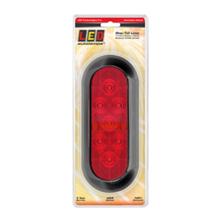 COMBINATION/TAIL LIGHT LED AUTOLAMPS STOP/TAIL LAMP WITH RUBBER GROMMET AND P