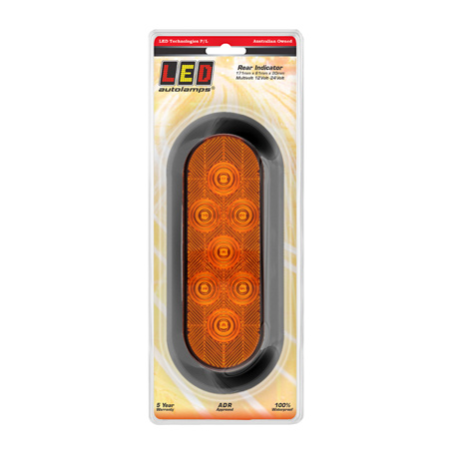 LIGHT LED AUTOLAMPS REAR INDICATOR LAMP WITH RUBBER GROMMET