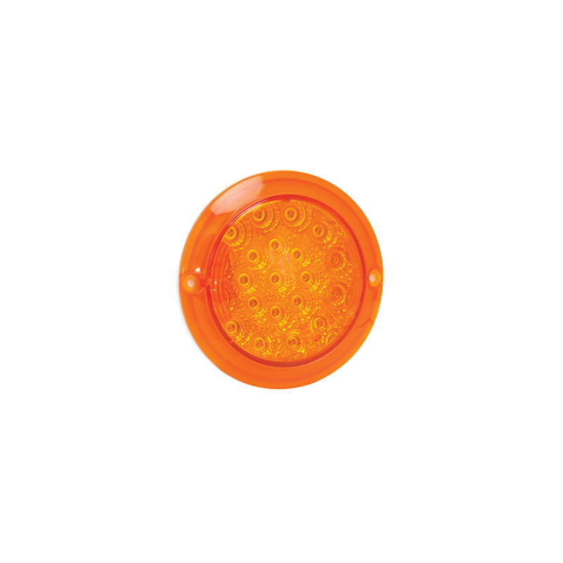LIGHT LED AUTOLAMPS ROUND INDICATOR LAMP WITH AMBER LENS 13