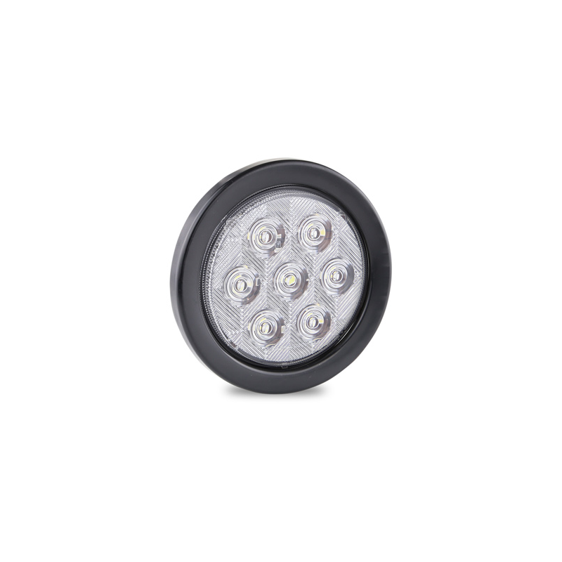 LED AUTOLAMPS REVERSE LAMP WITH WHITE LENS, 3 PRON PLU