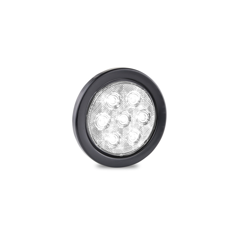 LED AUTOLAMPS REVERSE LAMP WITH WHITE LENS, 3 PRON PLU