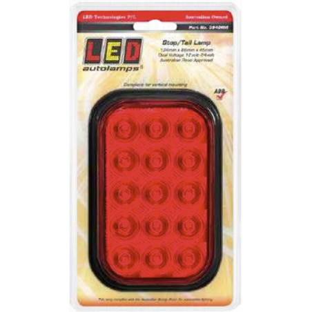 COMBINATION/TAIL LIGHT LED AUTOLAMPS 12/24V STOP/TAIL RECTANGULAR