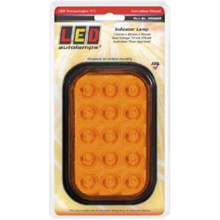 LED AUTOLAMPS RECTANGULAR INDICATOR LAMP 134MM X 86MM