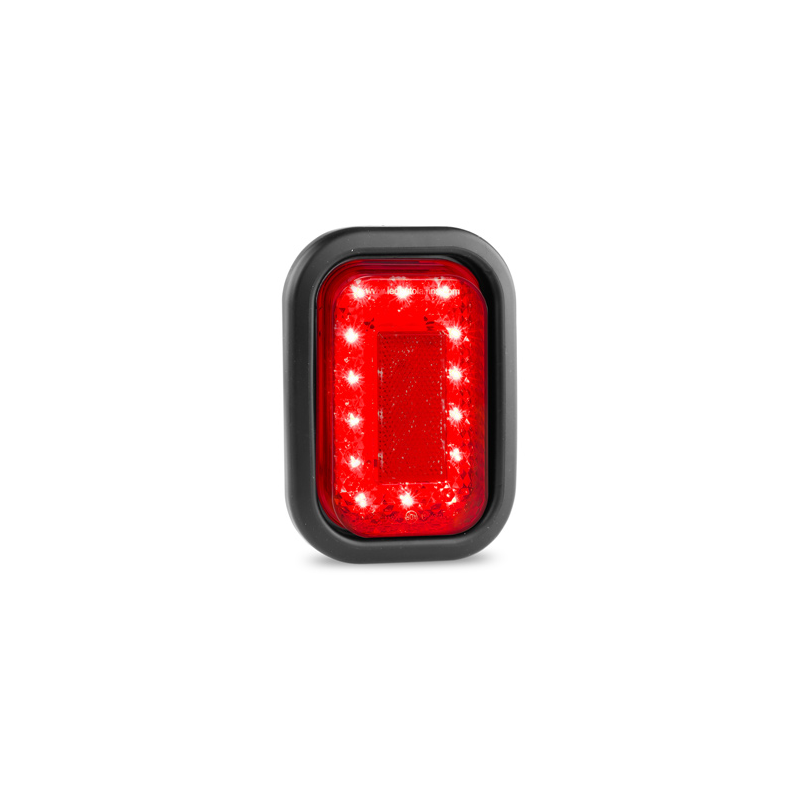 COMBINATION/TAIL LIGHT LED TECHNOLOGIES STOP/TAIL REFLECTOR LED LIGHT RED LENS W/RUBBER GROMM