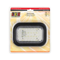 LIGHT LED AUTOLAMPS LED REVERSE LIGHT WITH GROMMET & PLUG 12-24V