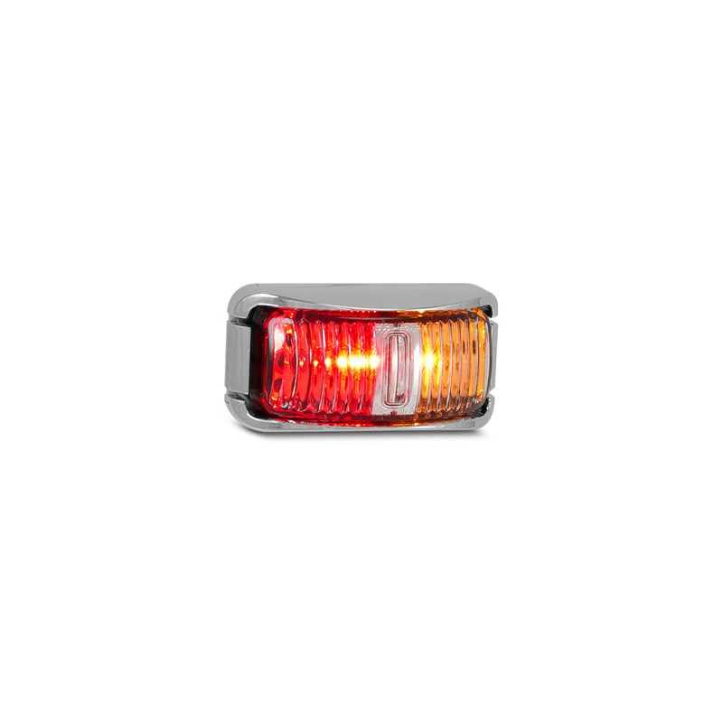 LIGHT LED AUTOLAMPS 12/24V AMB/RED SM CLEAR LENS