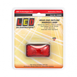 LED AUTOLAMPS REAR MARKER LIGHT RED LED 12 OR 24V