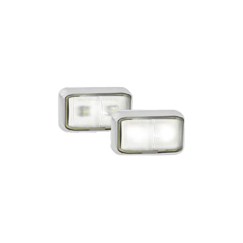 LED FRONT END OUTLINE LED MARKER 12/24V CHROM