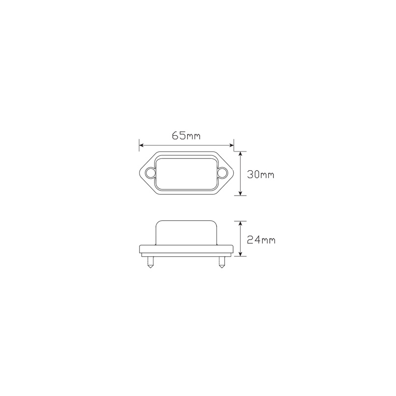 LIGHT LED AUTOLAMPS LICENCE PLATE LIGHT LED 12 OR 24V