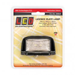LIGHT LED AUTOLAMPS NUMBER PLATE LIGHT LED 12 OR 24V WITH 0.4M LEAD