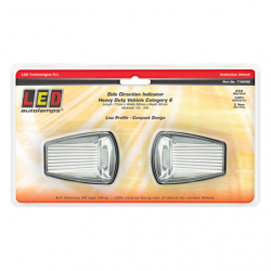 LIGHT LED AUTOLAMPS SIDE INDICATOR CLEAR LENS CAT 6