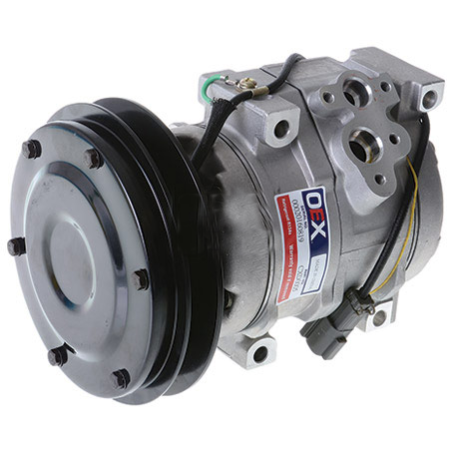 AIR- CON COMPRESSOR SUIT KOMATSU HITACHI TOYOTA 24 VOLT DIRECT MOUNT 10PA15C