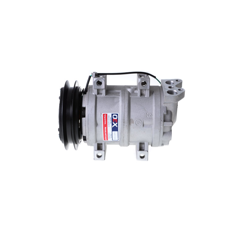 AIR- CON COMPRESSOR SUIT HITACHI JOHN DEERE 24 VOLT DIRECT MOUNT ZEXEL DK15CH