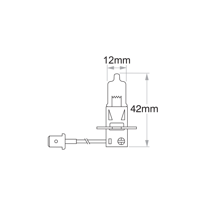 LIGHTING H3 HALOGEN GLOBE 24 VOLT 70 WATT PLUS 100 PK22s
