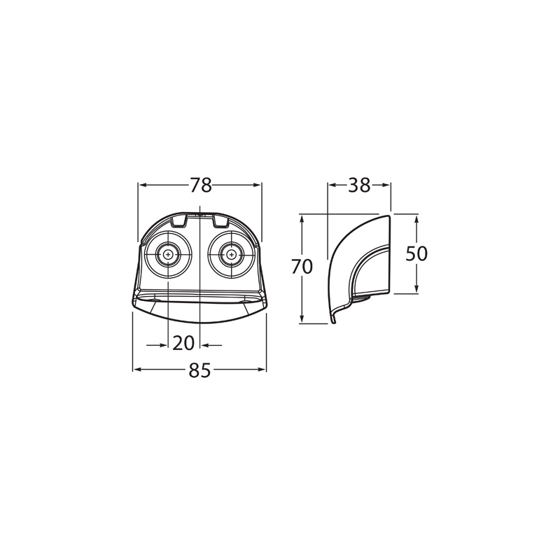 LIGHTING NUMBER PLATE LIGHT LED 9 TO 33 VOLT