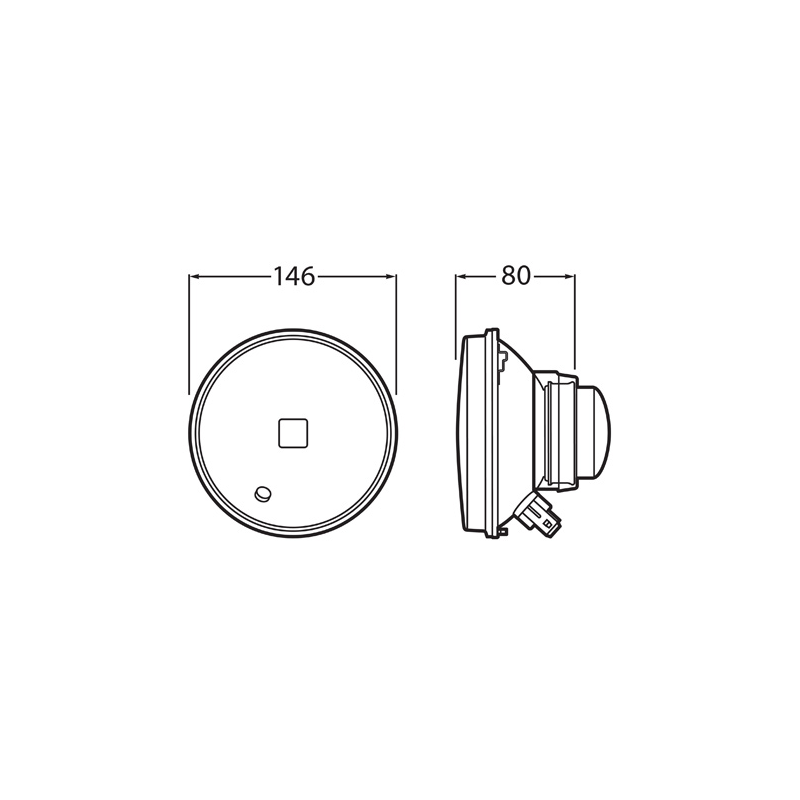 LIGHTING SEALED BEAM ROUND 146MM GLOBE STYLE H4