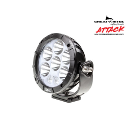 DRIVING LIGHT GREAT WHITES ATTACK LED DRIVING LIGHT ROUND BACKLIT 11-32V COMBINATION