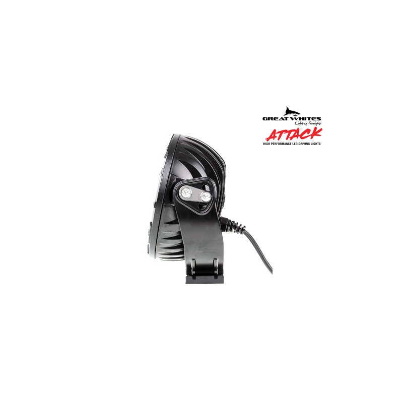 DRIVING LIGHT GREAT WHITES ATTACK LED DRIVING LIGHT ROUND BACKLIT 11-32V COMBINATION