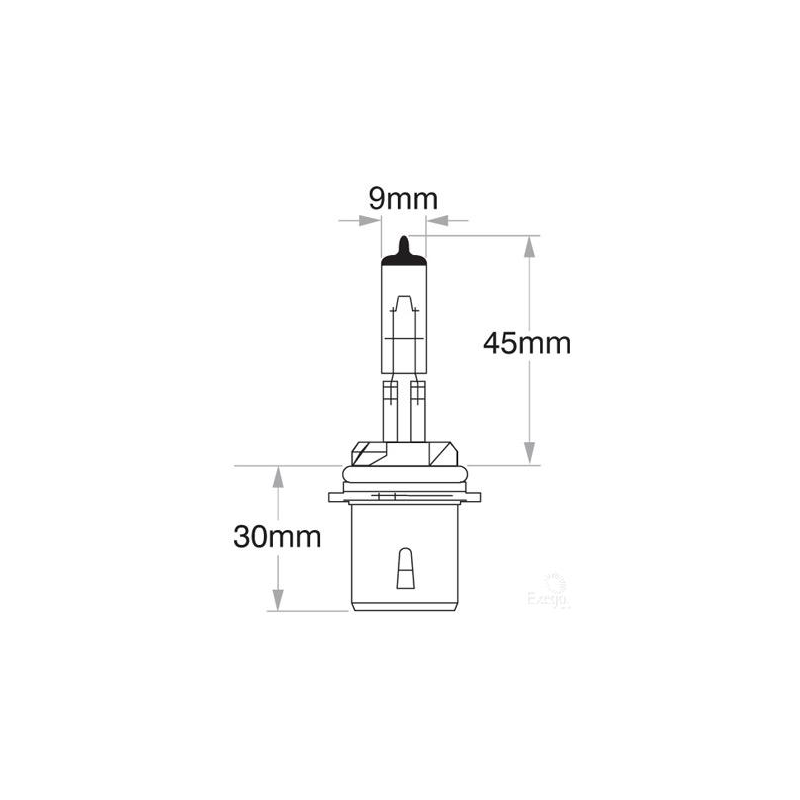 LIGHTING H27 HALOGEN GLOBE 12 VOLT 27 WATT