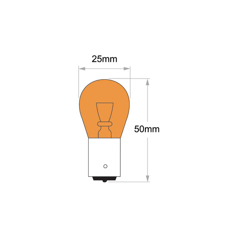 LIGHTING NARVA PY21W BAYONET BAU15S PREMIUM GLOBE 12V 21W