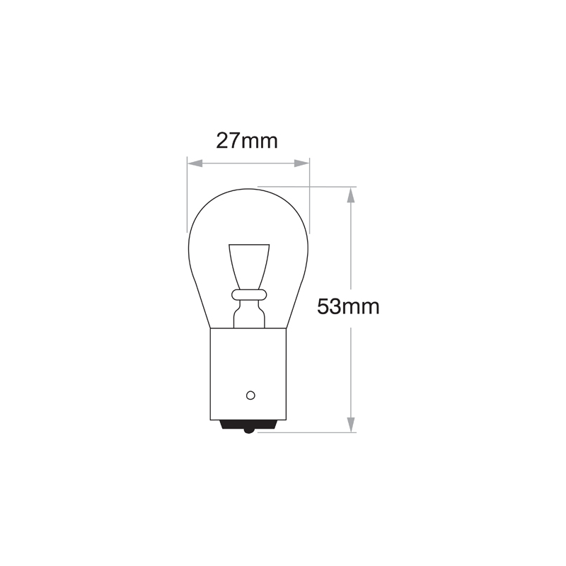 LIGHTING NARVA P21W BAYONET BA15S GLOBE 12V 21W