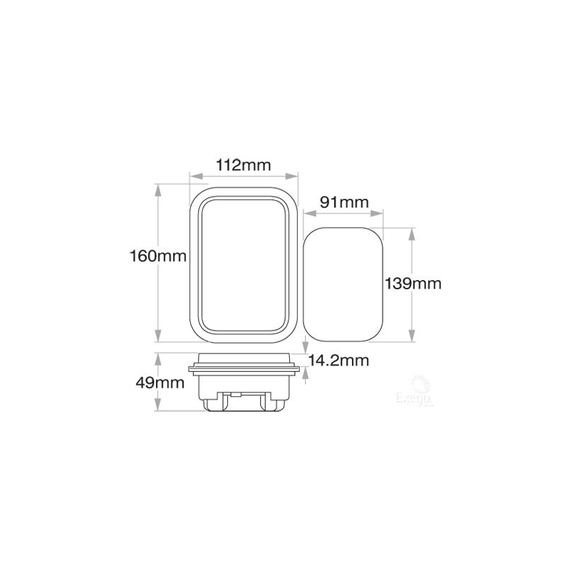 LIGHTING STOP-TAIL-RESERVE LIGHT LED 9 TO 33 VOLT