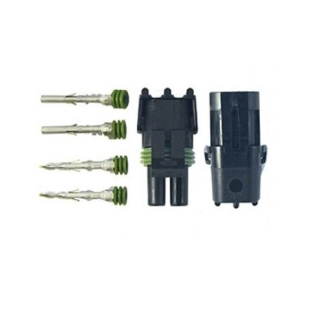 WEATHER PACK CONNECTOR CABLE & CONNECTORS KIT 2 WAY