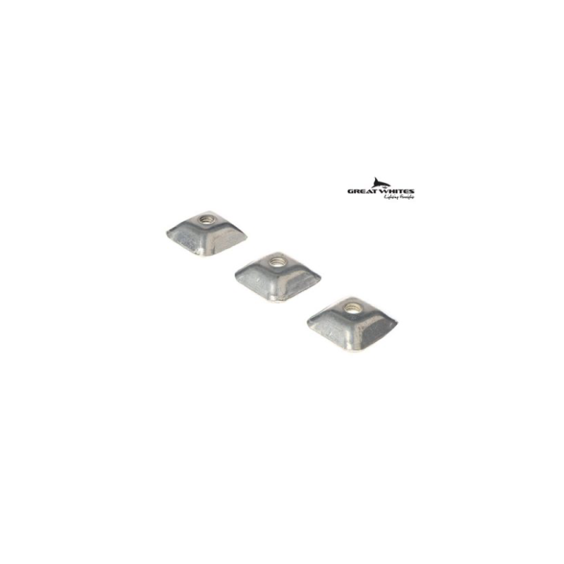 GREAT WHITES LOCK NUTS -6MM SUITS LOW MOUNT BARS