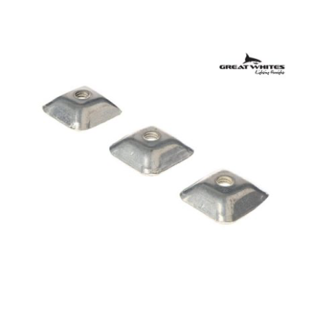 GREAT WHITES LOCK NUTS -6MM SUITS LOW MOUNT BARS