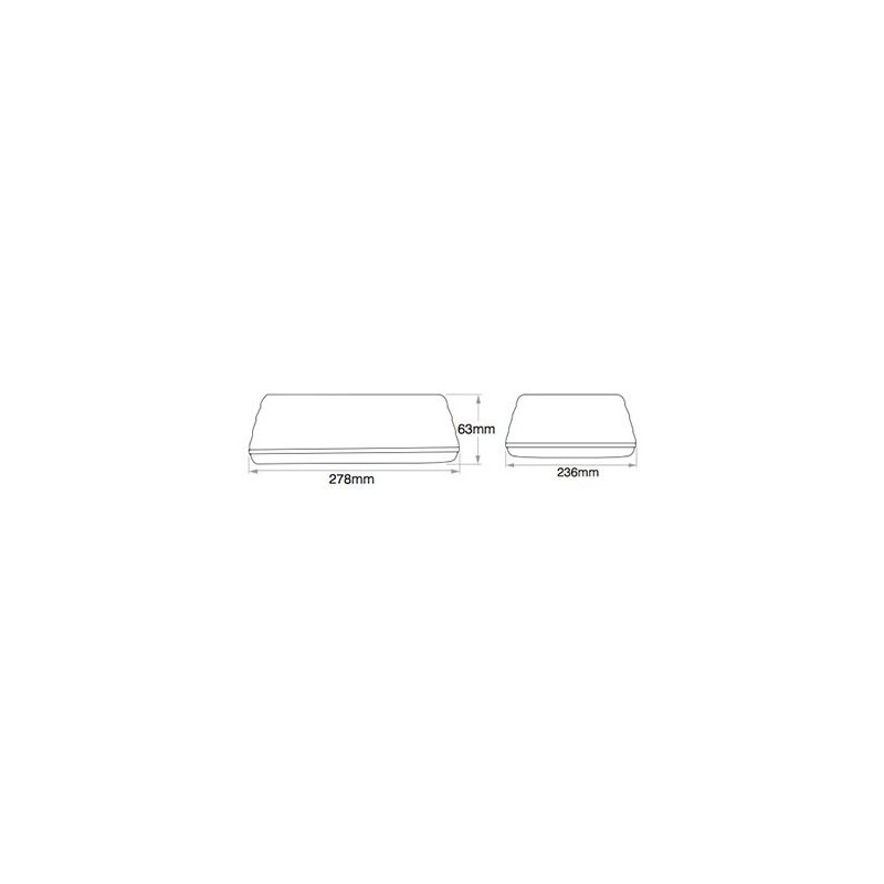 LIGHTING LED LIGHT BAR AMBER 12 OR 24 VOLT PERMANENT MOUNT