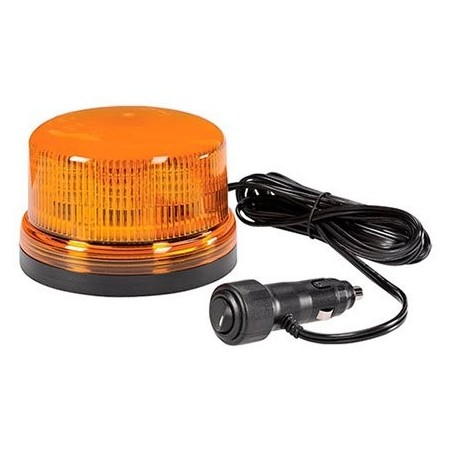 LIGHTING LED STROBE AMBER 12 OR 24 VOLT MAGNETIC MOUNT