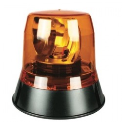 LIGHTING HALOGEN BEACON AMBER 12 OR 24 VOLT PERMANENT MOUNT