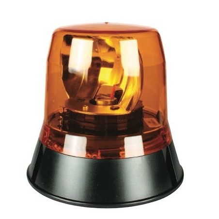LIGHTING HALOGEN BEACON AMBER 12 OR 24 VOLT PERMANENT MOUNT